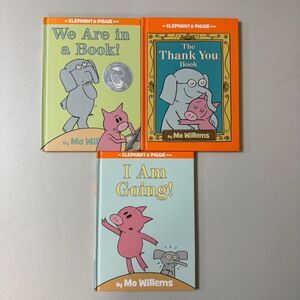 Elephant & Piggie 3 Books Set Mo Willems Young Reader Age 3-7 preschool Learning